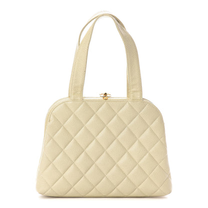 Chanel Caviar Quilted Frame Bag Ivory 1 of 10