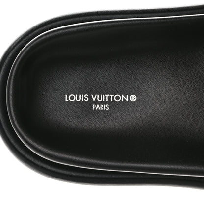Louis Vuitton Technical Fabric Embossed Monogram Pool Pillow Comfort Mules 39 Black 7 of 10