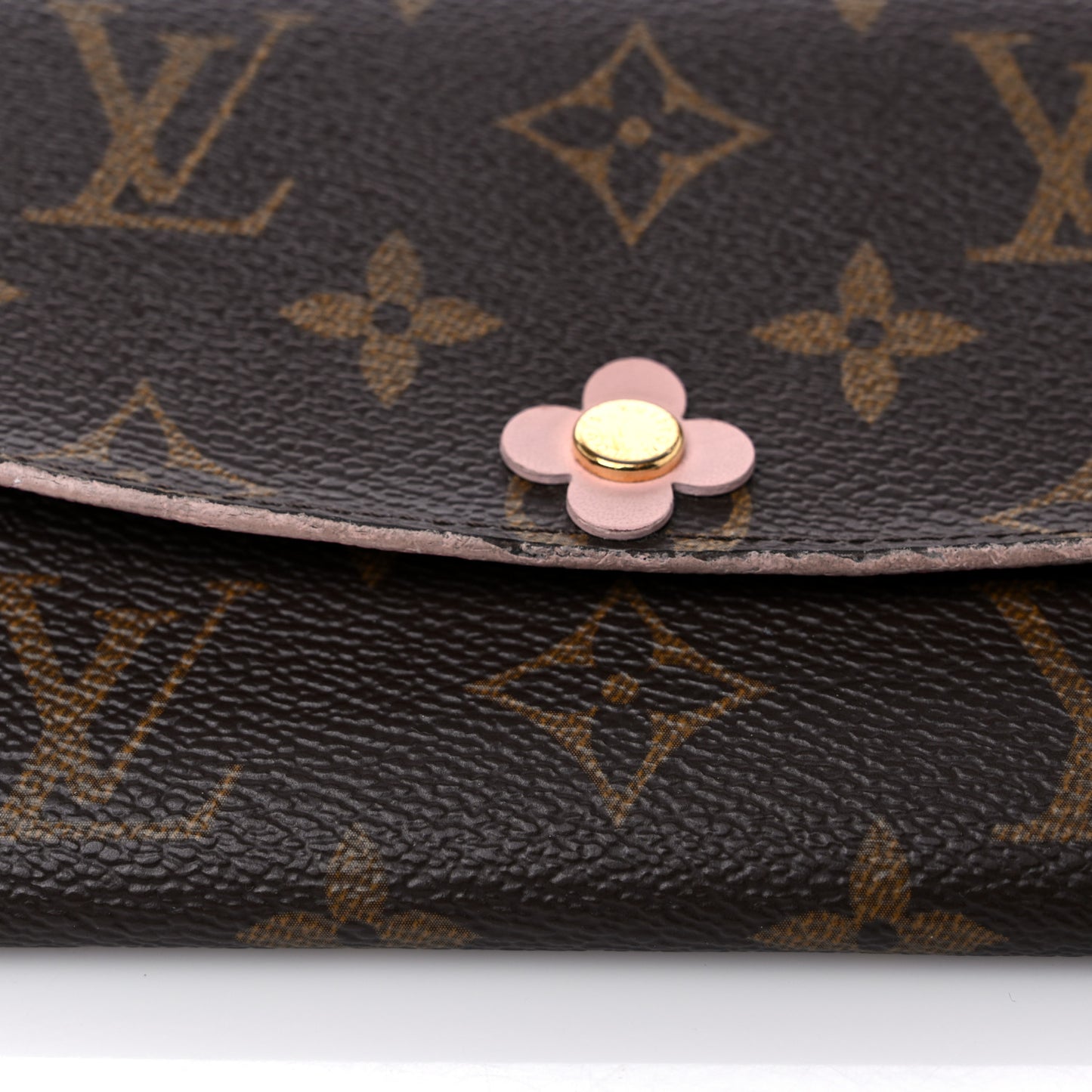 Monogram Bloom Flower Emilie Wallet Fuchsia
