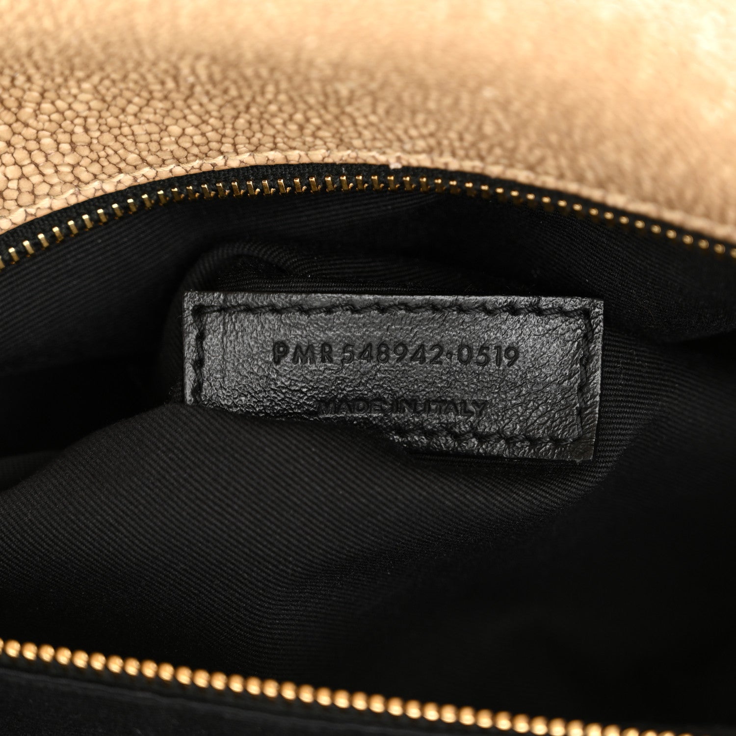 Saint Laurent Stingray Embossed Monogram Medium Niki Chain Satchel Beige 6 of 12