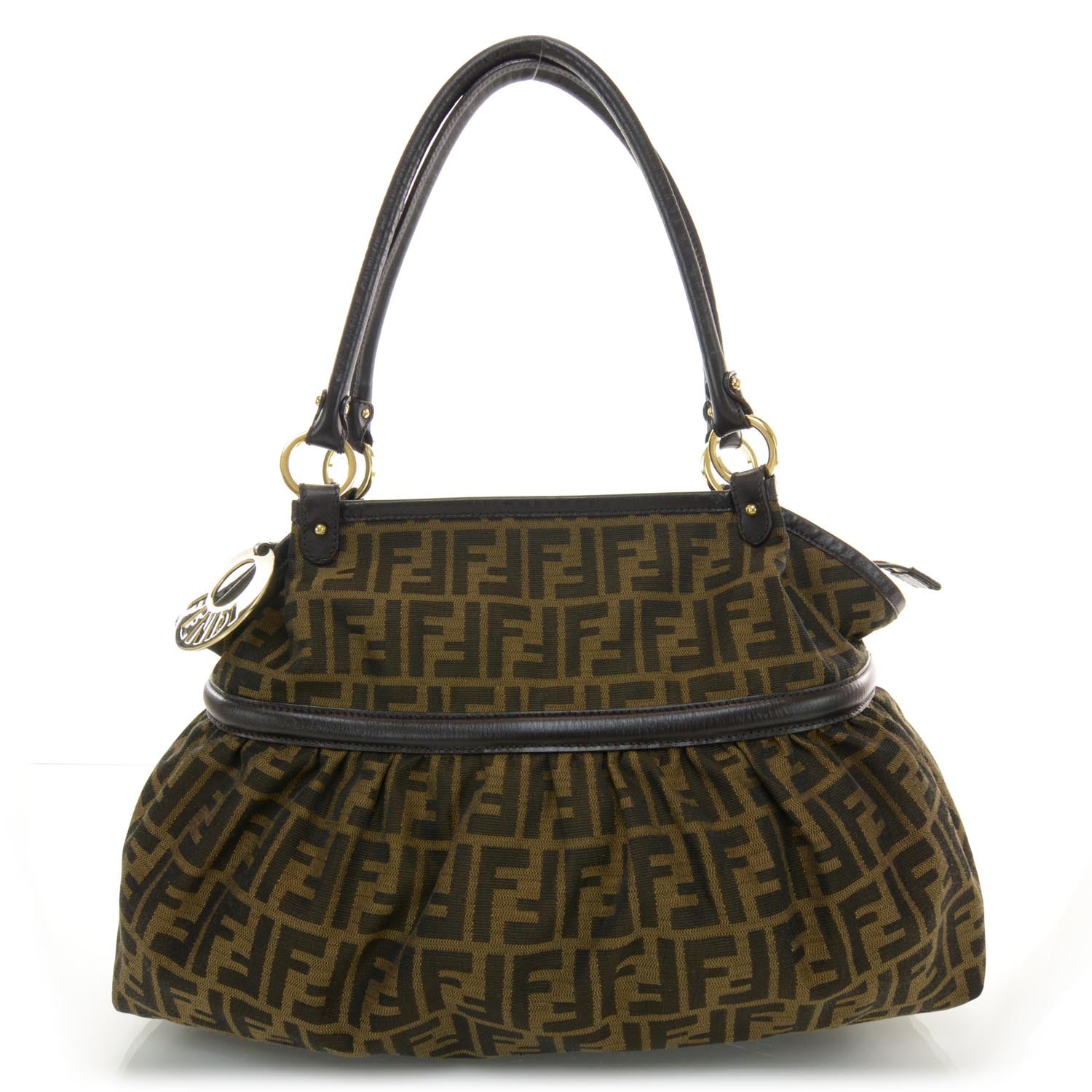 Fendi Zucca Large Chef Shopper Tote Tobacco 1 of 7