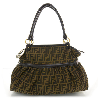 Fendi Zucca Large Chef Shopper Tote Tobacco 1 of 7