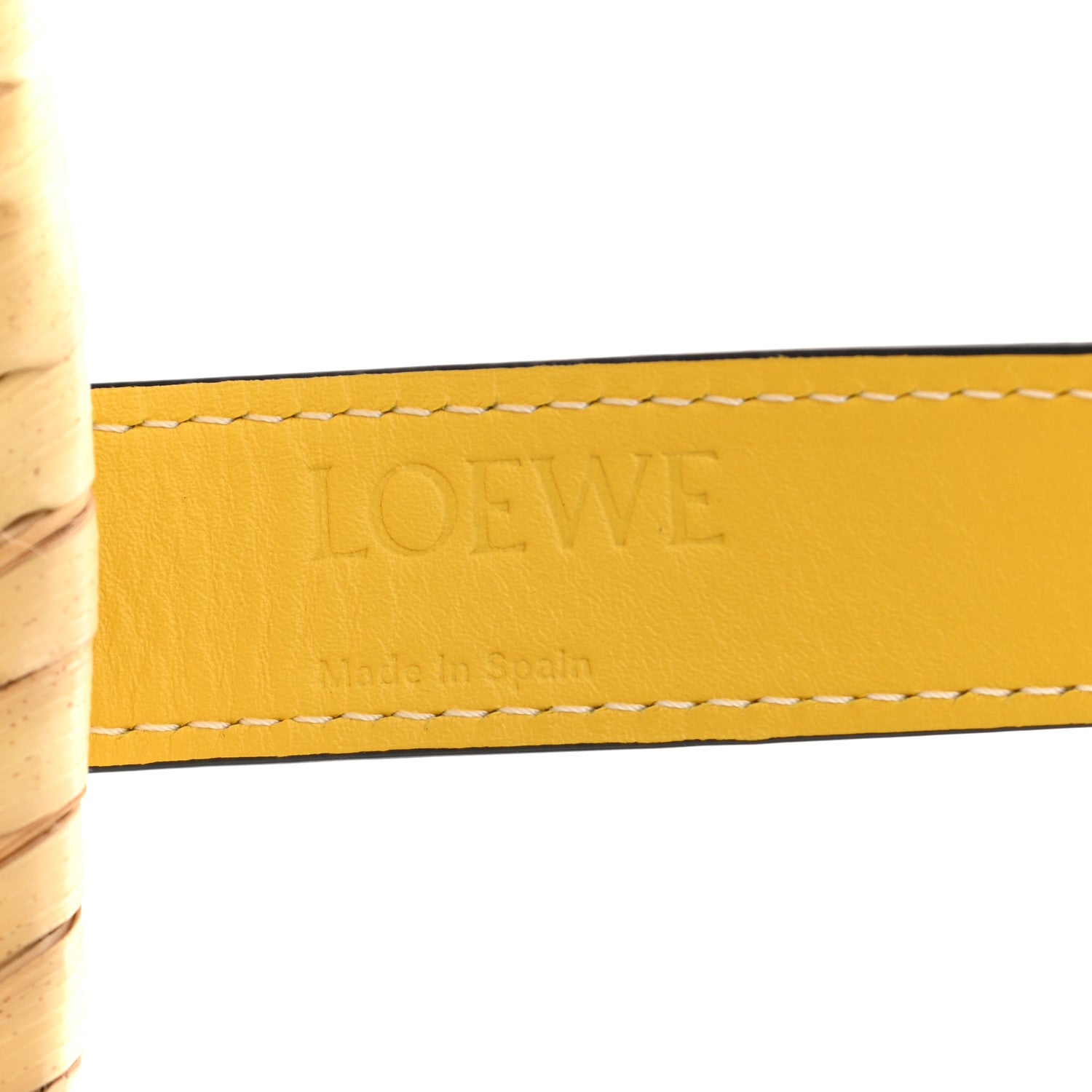 Loewe Raffia Small Basket Tote Bag Natural Yellow 6 of 10