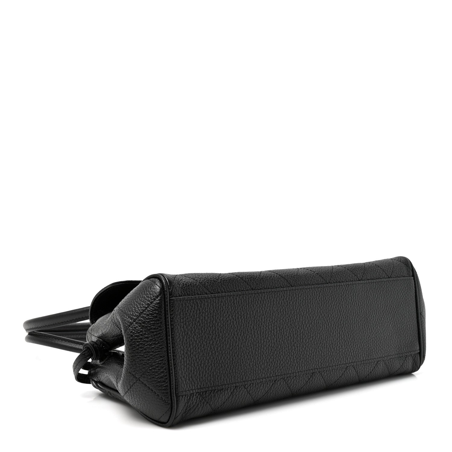 Chanel Grained Calfskin Stitched Urban Essentials Small Shopping Bag Black 4 of 10
