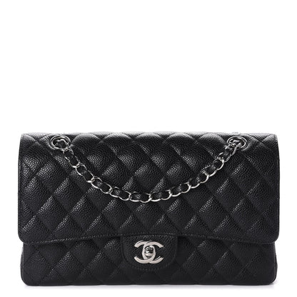 Chanel Caviar Quilted Medium Double Flap Black 1 of 10