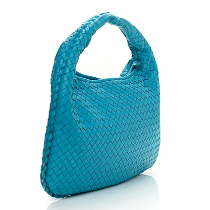 Bottega Veneta Nappa Intrecciato Large Veneta Hobo Turquoise 3 of 10