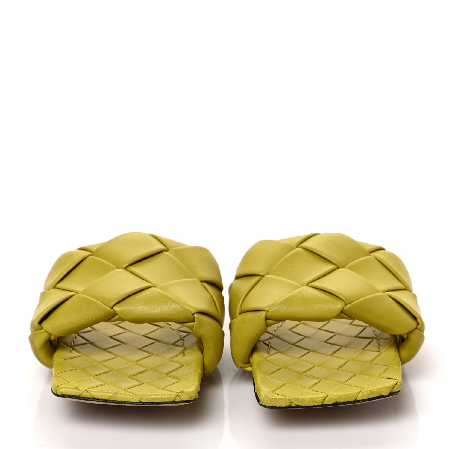 Bottega Veneta Nappa Maxi Intrecciato Lido Flat Sandals 39.5 Acid 2 of 7