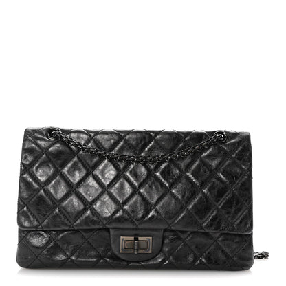 Chanel Metallic Aged Calfskin Quilted 2.55 Reissue 227 Flap So Black 1 of 10