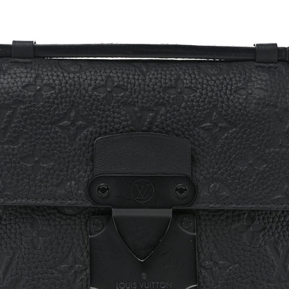 Louis Vuitton Taurillon Monogram S Lock Sling Bag Black 7 of 11