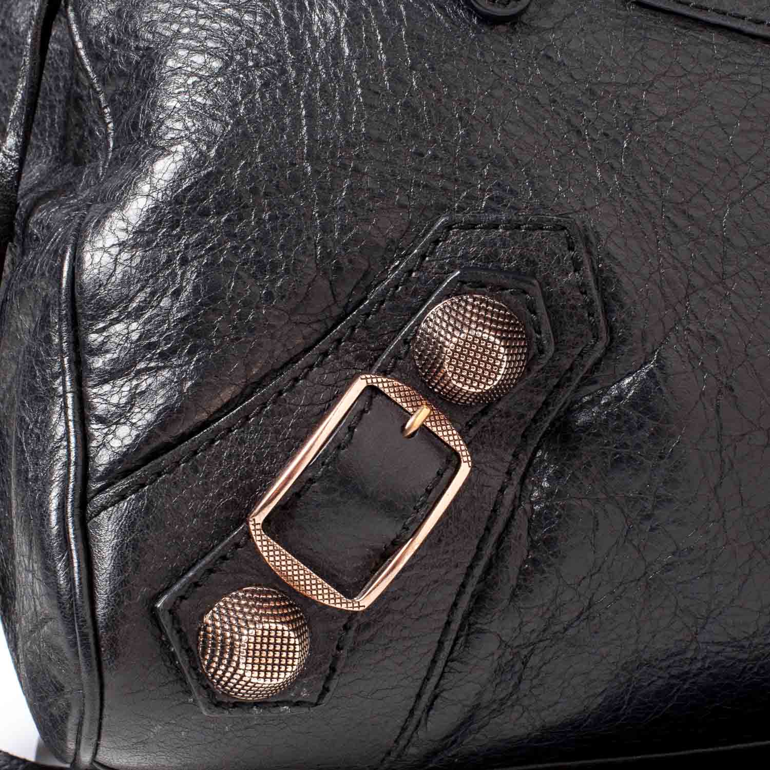 Balenciaga Agneau Giant 21 Rose Gold Hardware Velo Black 6 of 9