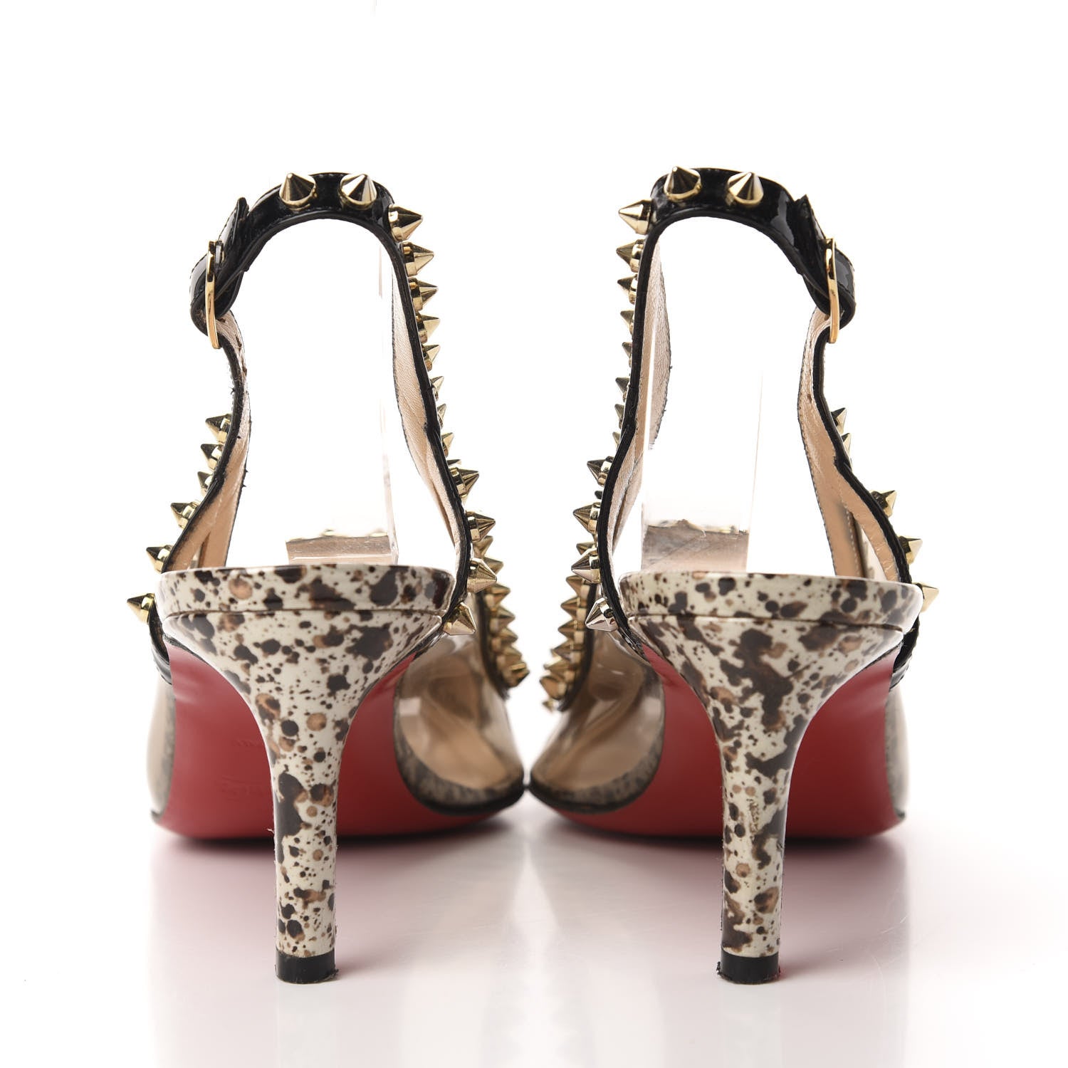 Christian Louboutin Patent Cosmo PVC Manovra 70 Pumps 37.5 White Smoke 5 of 14