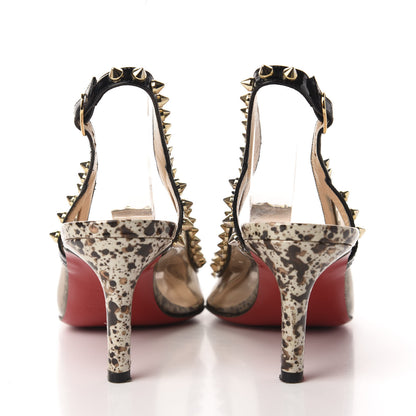 Christian Louboutin Patent Cosmo PVC Manovra 70 Pumps 37.5 White Smoke 5 of 14