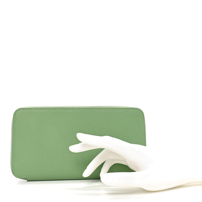 Hermes Epsom Silk'In Wallet Vert Criquet 2 of 7