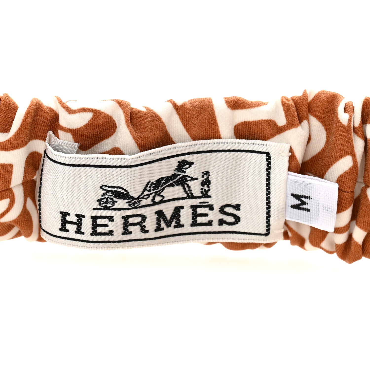 Hermes Silk Naoussa Gabi Headband M Marron Alezan 4 of 5