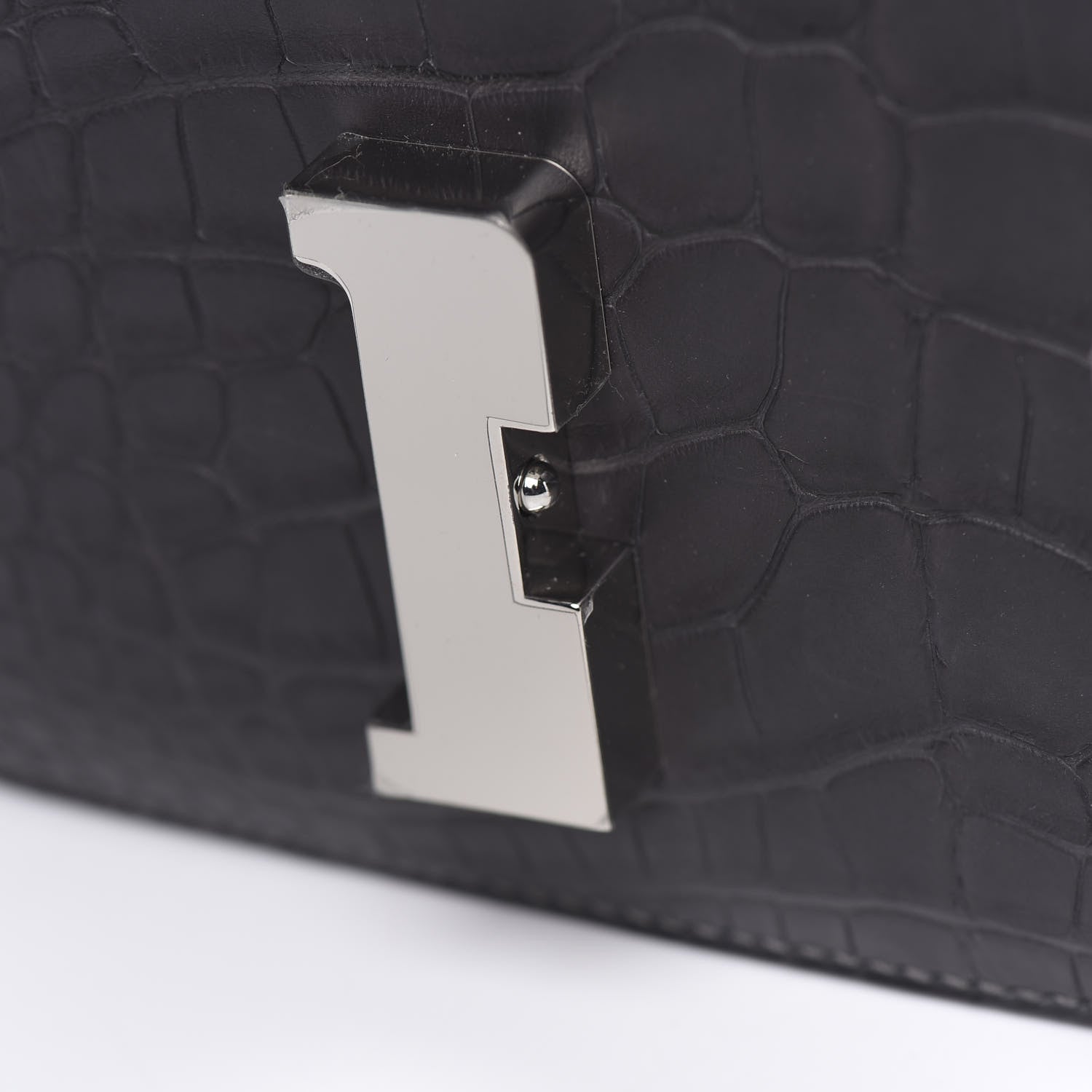 Hermes Matte Alligator Constance 24 Graphite 14 of 18