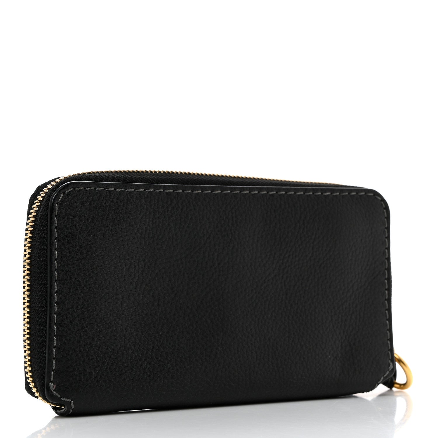 Chloe Grained Calfskin Marcie Long Zip Around Wallet Black 3 of 9