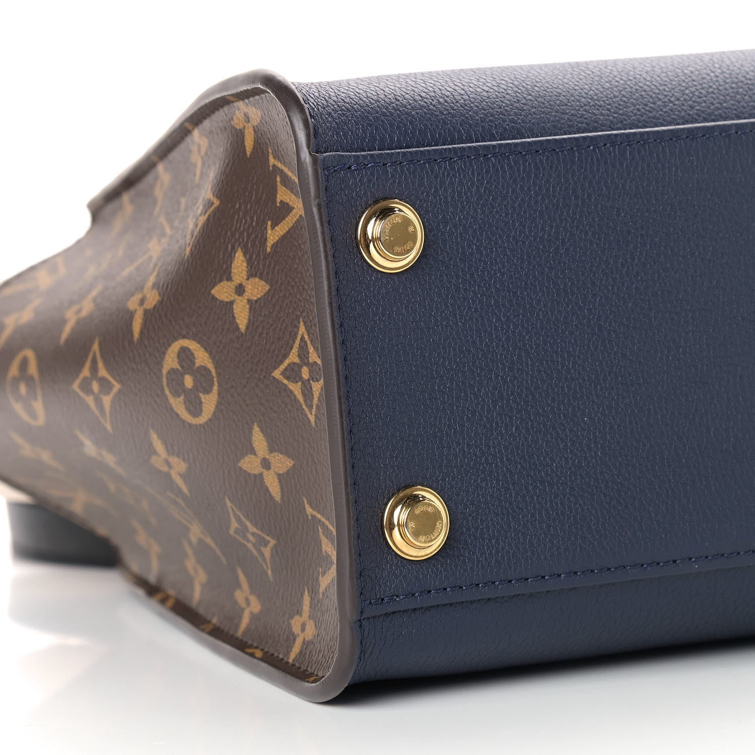 Louis Vuitton Calfskin Monogram On My Side Marine 7 of 8