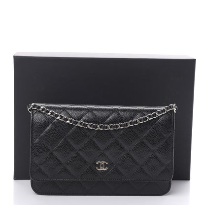 Chanel Caviar Quilted Wallet On Chain WOC Black 12 of 12