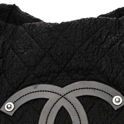 Chanel Nylon Quilted CC Logo Tote Black 8 of 17