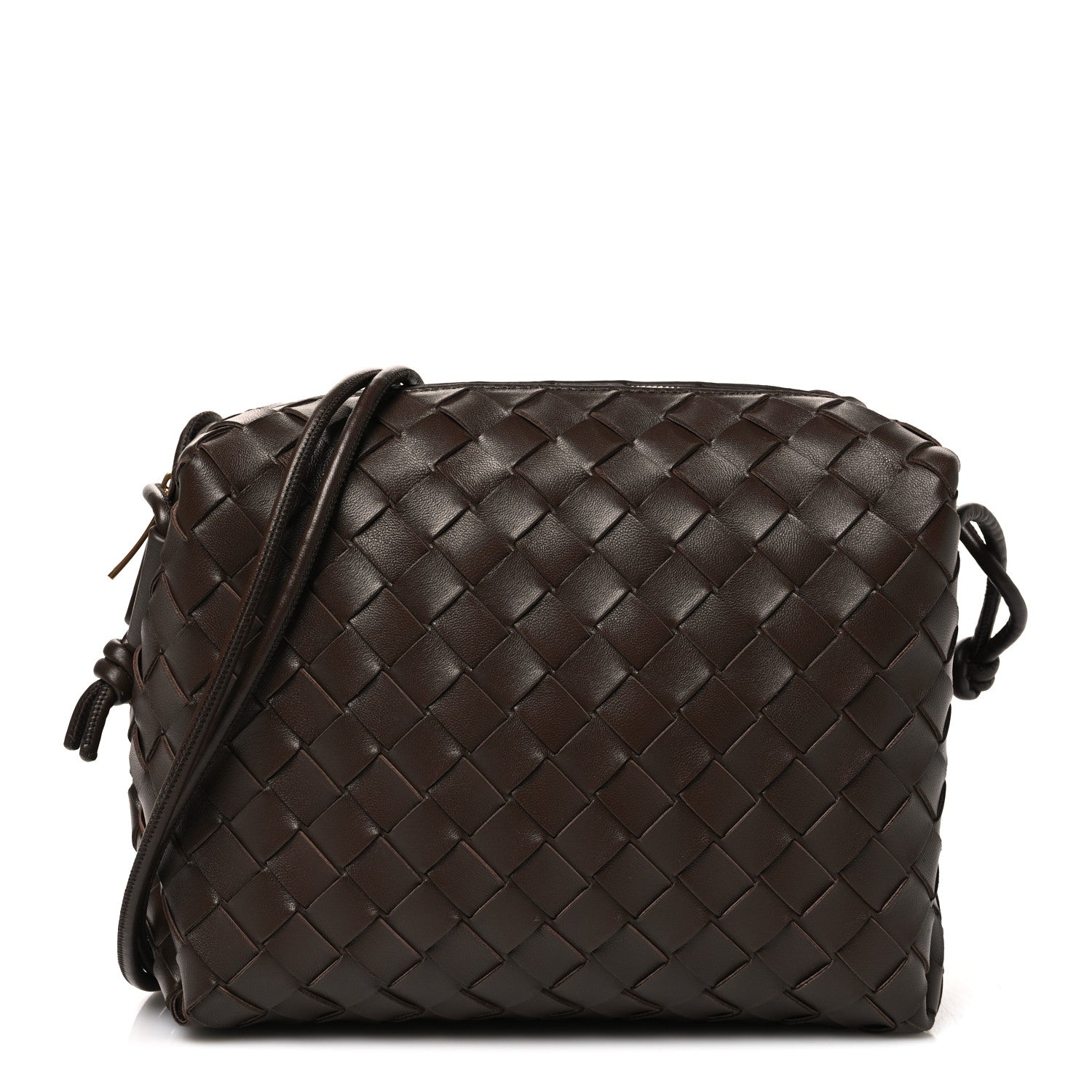 Bottega Veneta Nappa Intrecciato Small Loop Camera Bag Fondant
