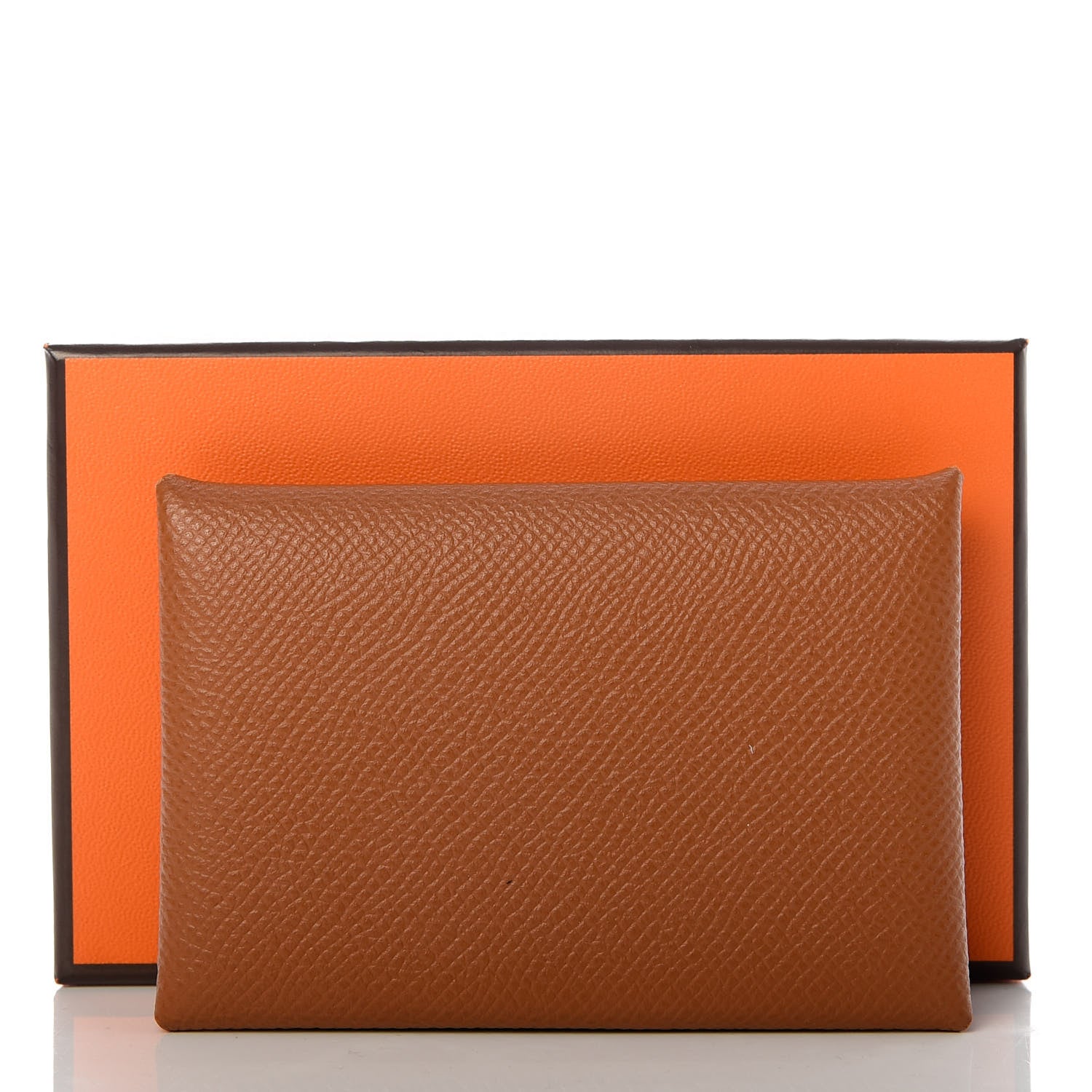 Hermes Epsom Calvi Card Case Gold 7 of 7