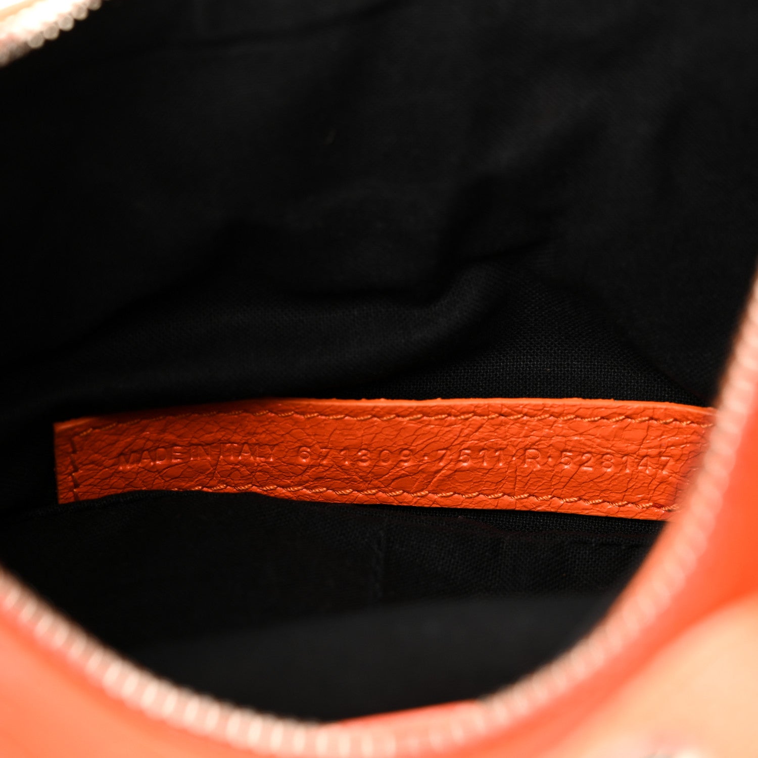 Balenciaga Agneau Arena Le Cagole Shoulder Bag XS Orange 8 of 11