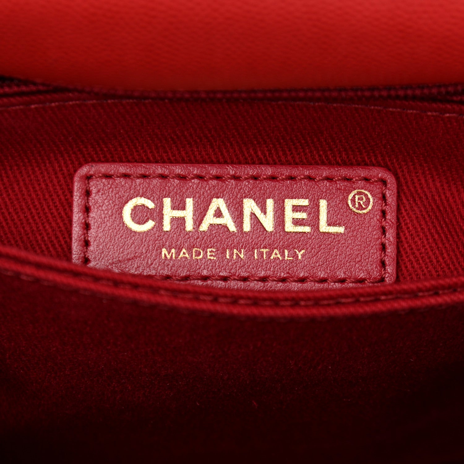 Chanel Caviar Quilted Mini Coco Handle Flap Red 6 of 10