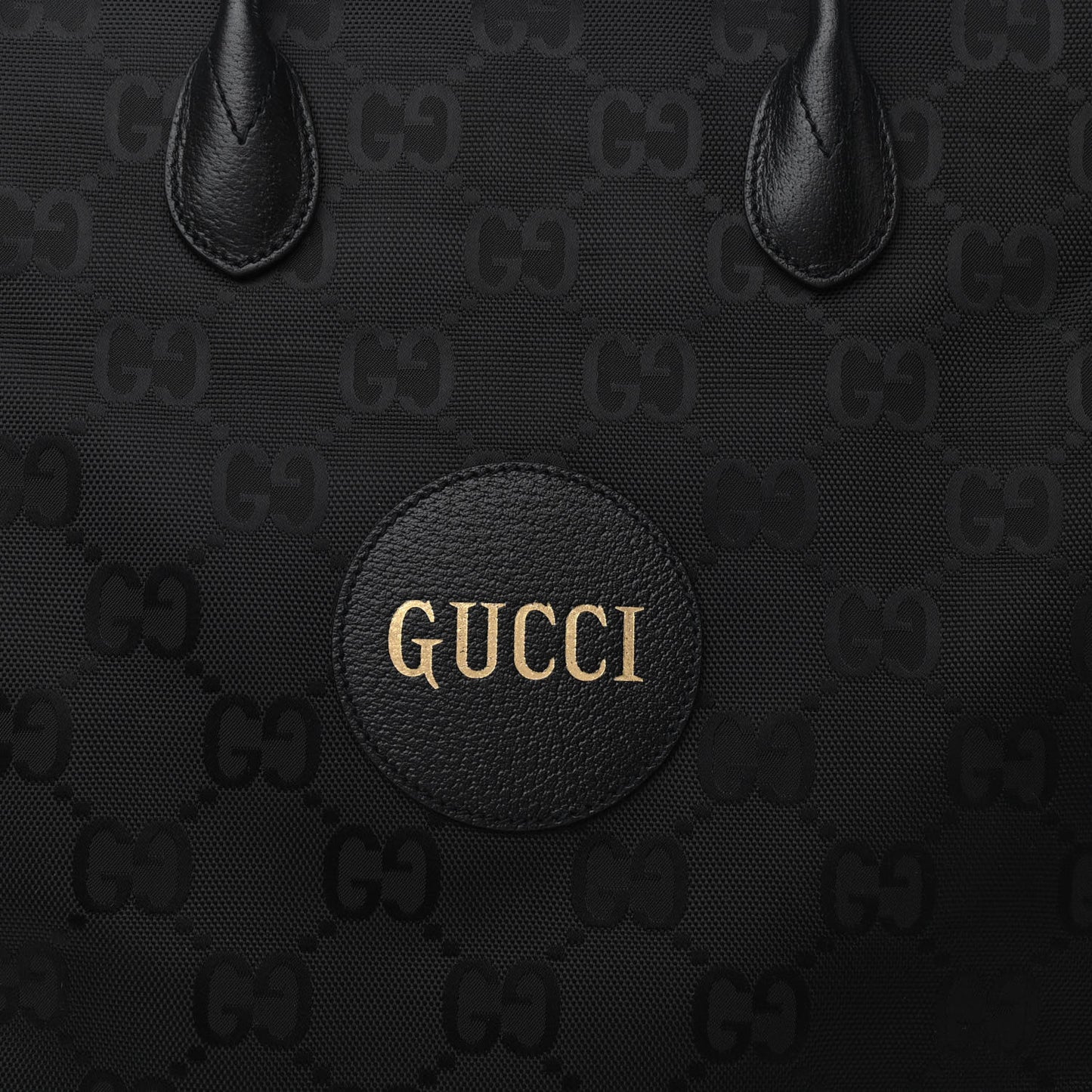 Econyl Nylon Monogram Off The Grid Long Tote Bag Black