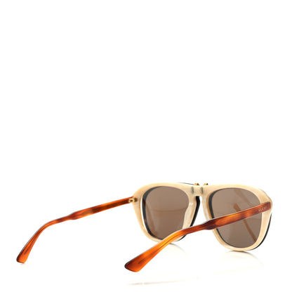 Gucci Aviator Flip Up Sunglasses GG0087S Havana 4 of 8