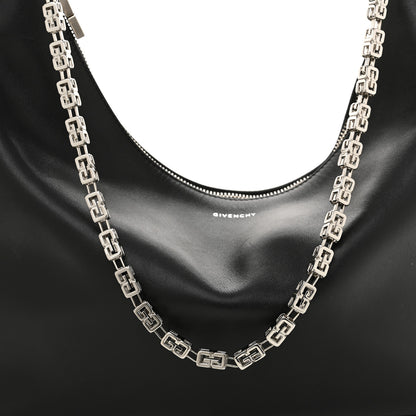 Givenchy Smooth Calfskin Medium Moon Cut Out Shoulder Bag Black 8 of 12