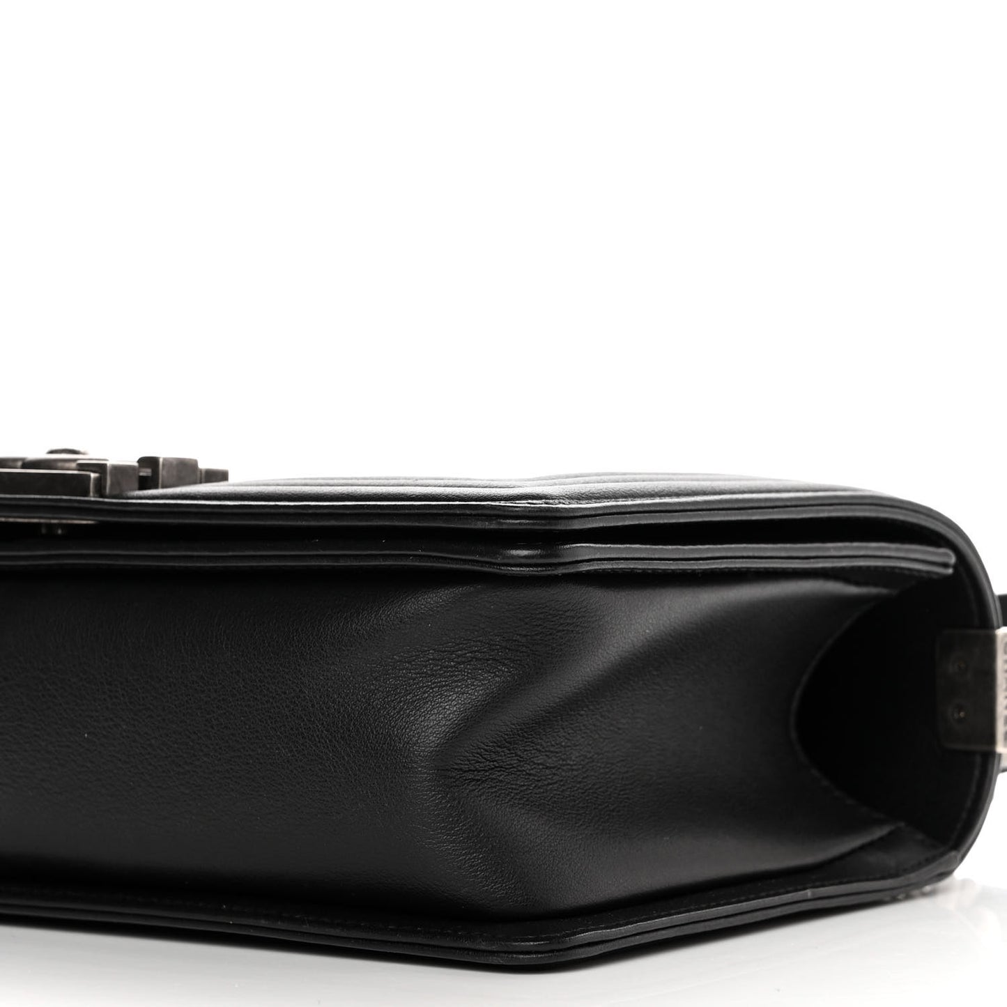 Calfskin Quilted Medium Boy Flap Black