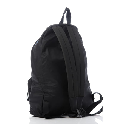 Balenciaga Recycled Sport Nylon Logo Embroidered Wheel Backpack Black Cyan 2 of 7