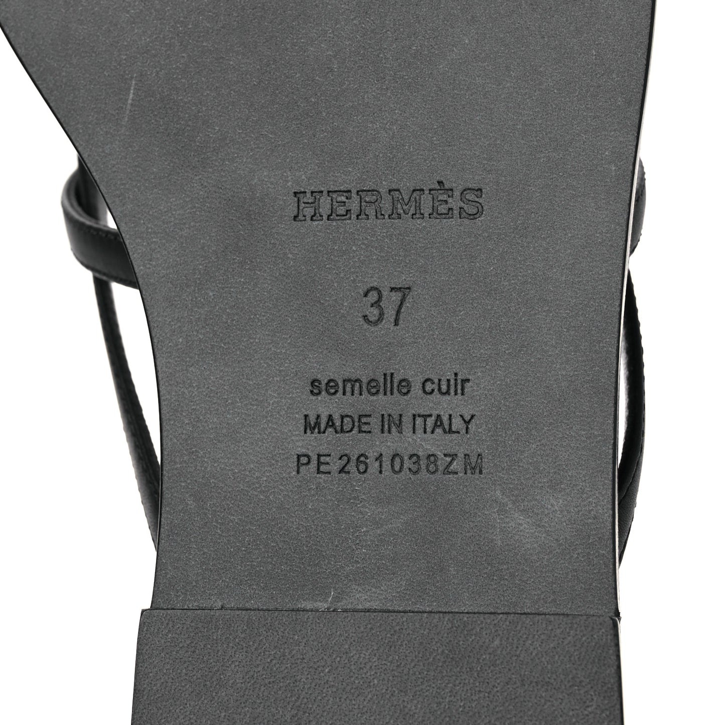 Calfskin Miss Sandals 37 Black