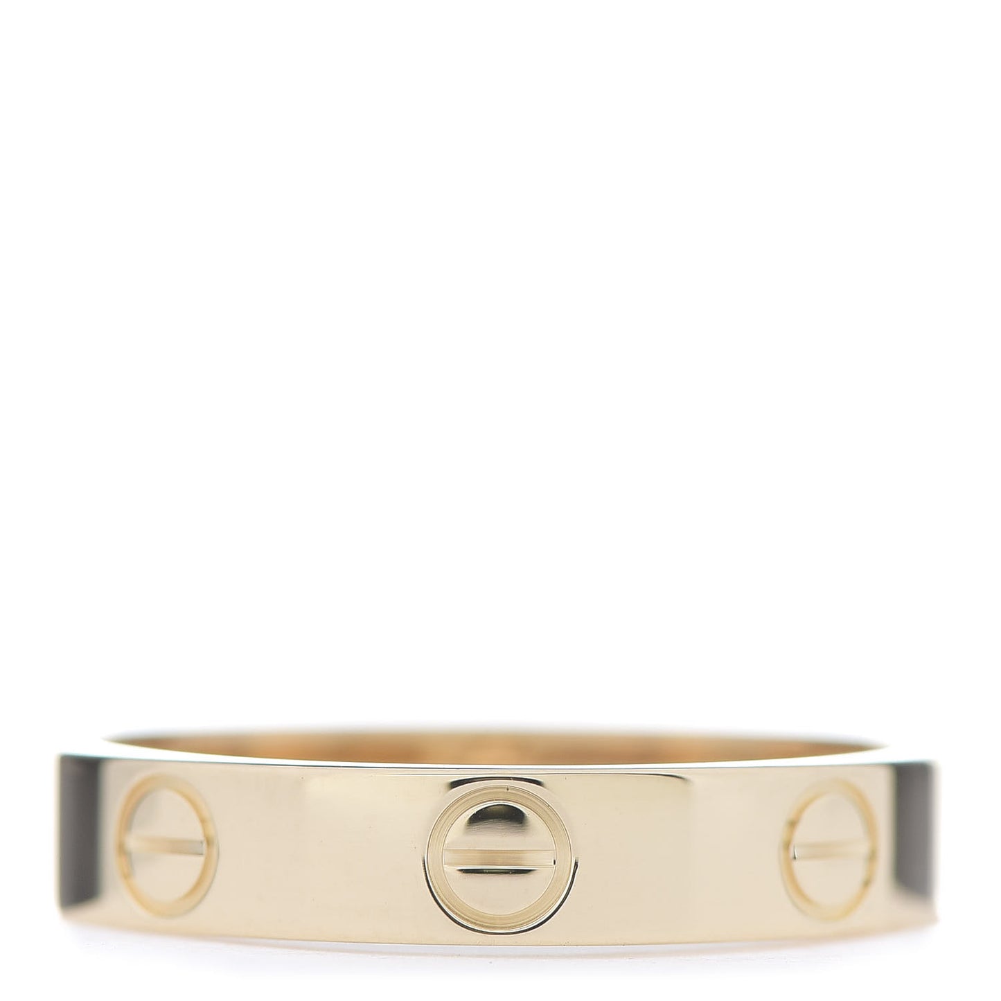 18K Yellow Gold 3.5mm LOVE Wedding Band Ring 53 6.5