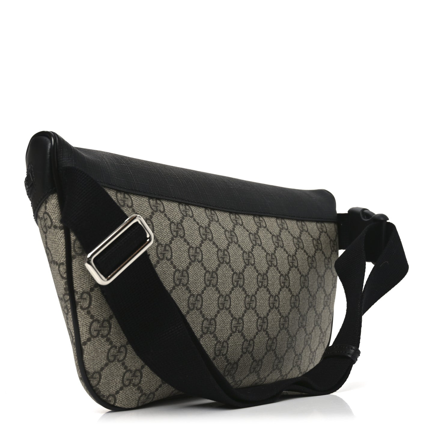 GG Supreme Monogram Large Belt Bag Beige Ebony Black