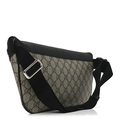Gucci GG Supreme Monogram Large Belt Bag Beige Ebony Black 3 of 18