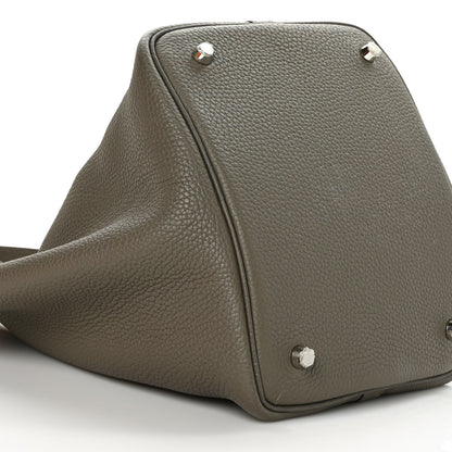 Hermes Taurillon Clemence Picotin Lock 22 MM Etain 7 of 10