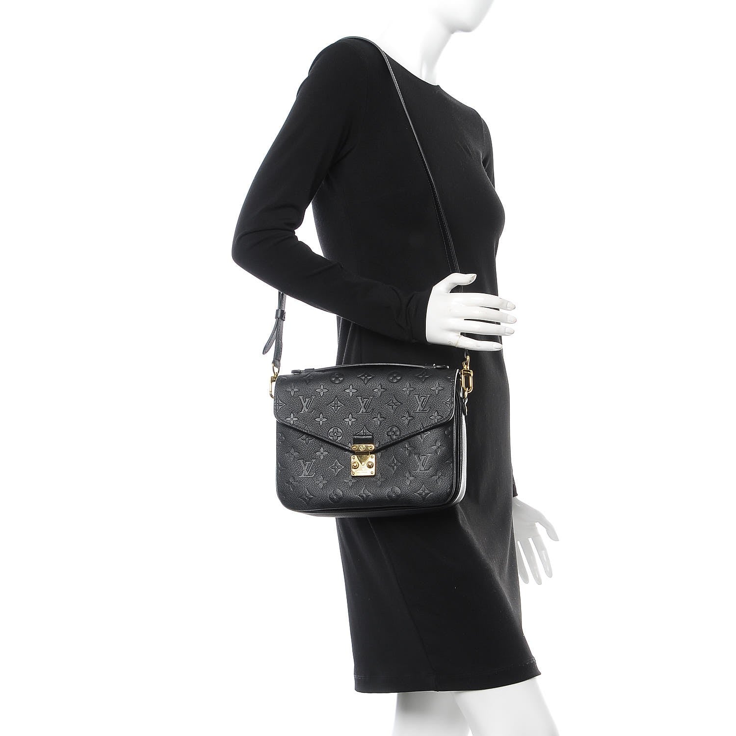 Louis Vuitton Empreinte Pochette Metis Black 2 of 10