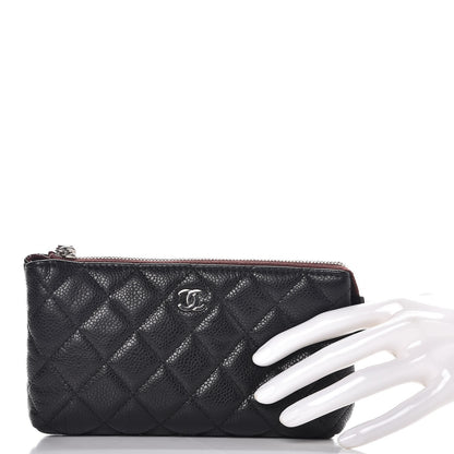 Chanel Caviar Quilted Small Cosmetic Case Black 2 of 8