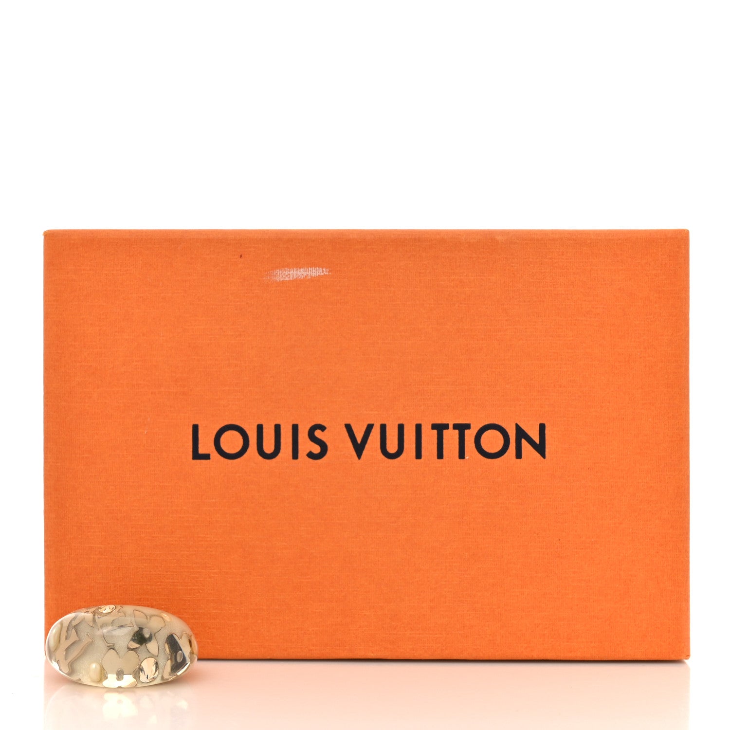 Louis Vuitton Resin Swarovski Crystal Inclusion Ring S Gris 4 of 4