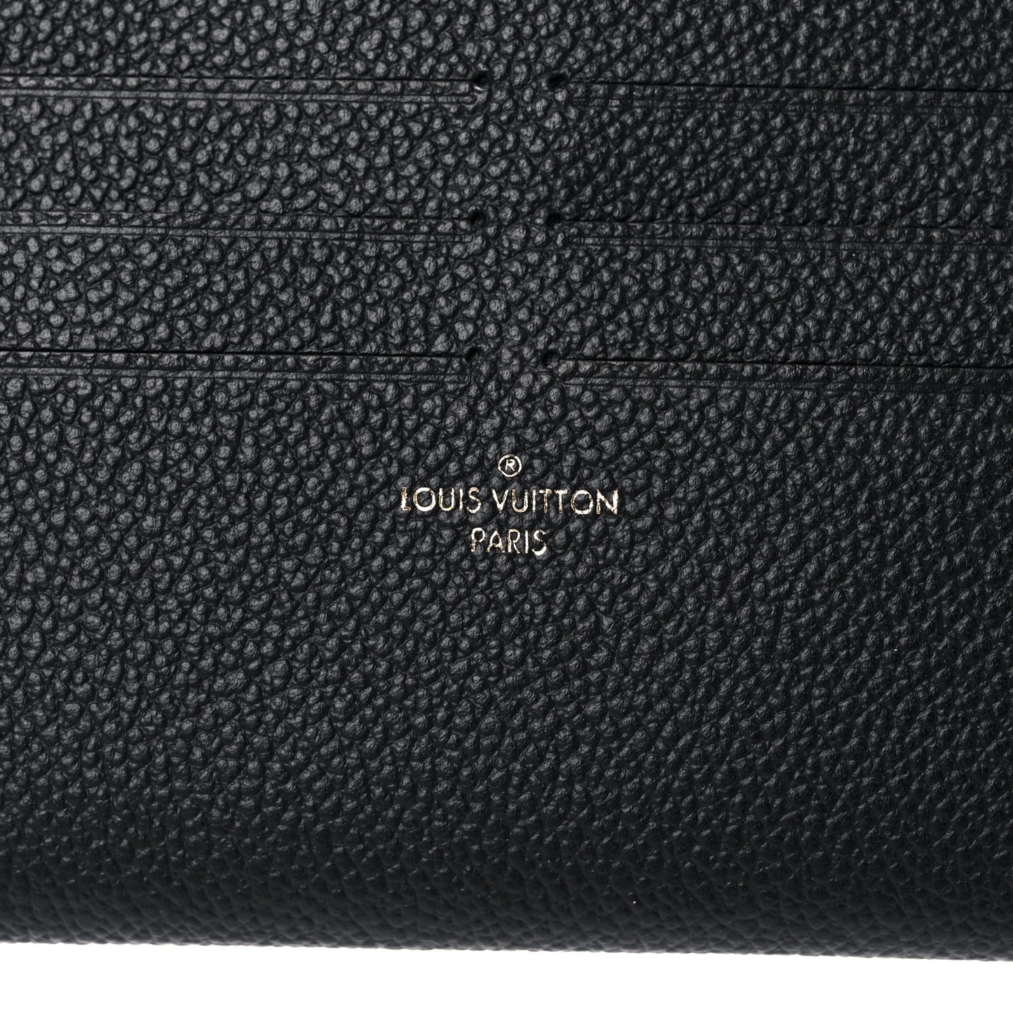 Calfskin Felicie Chain Wallet Card Holder Insert Black