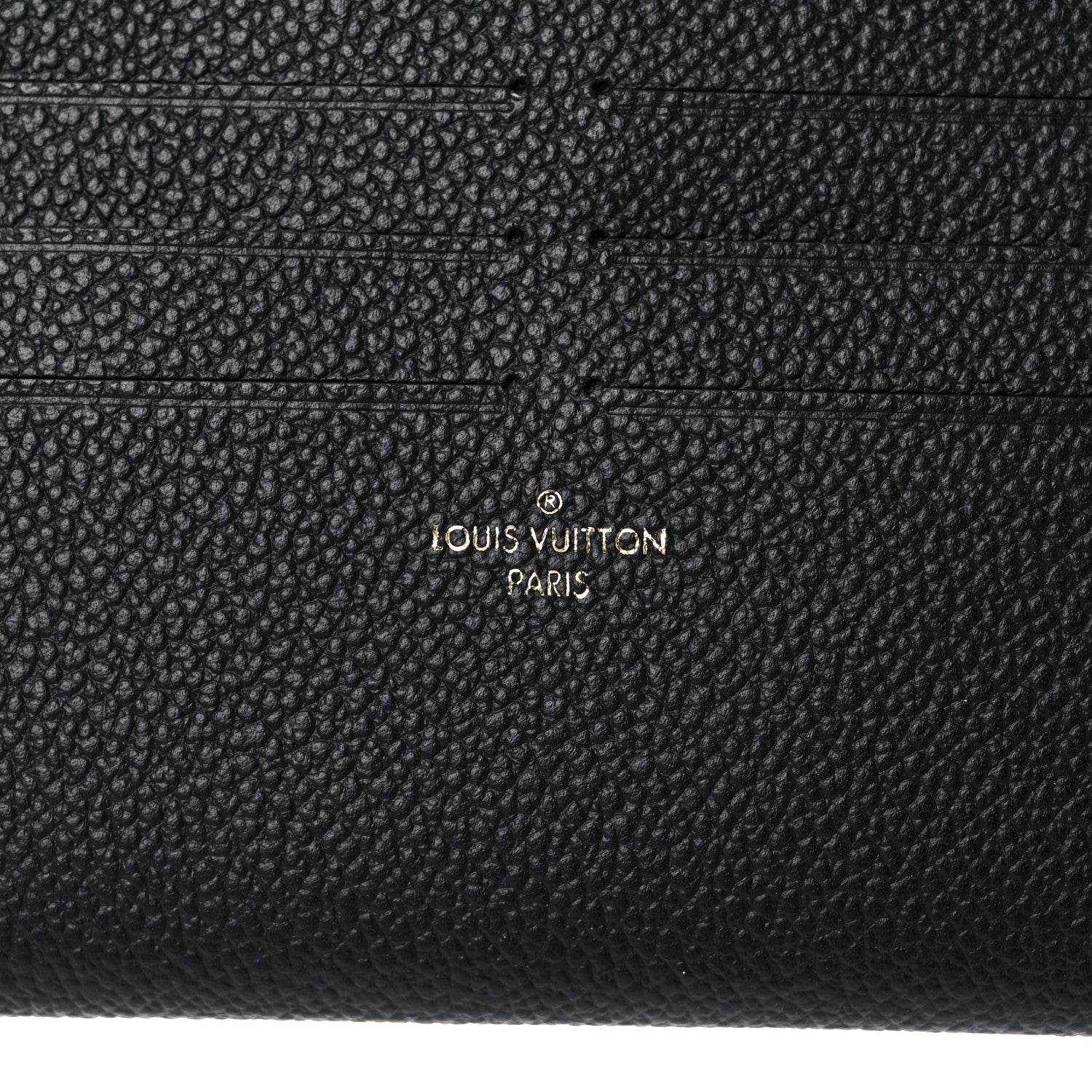 Louis Vuitton Calfskin Felicie Chain Wallet Card Holder Insert Black 6 of 6