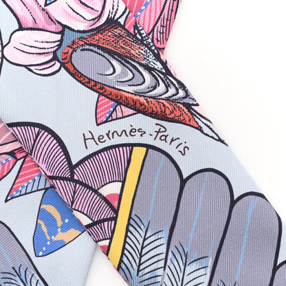 Hermes Silk Tree Of Song Twilly Bleu 4 of 6