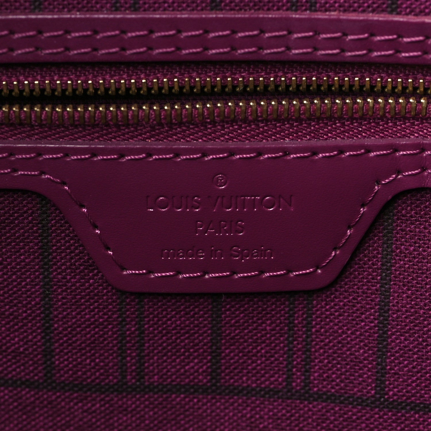 Louis Vuitton Monogram Totem Neverfull MM Magenta 6 of 9