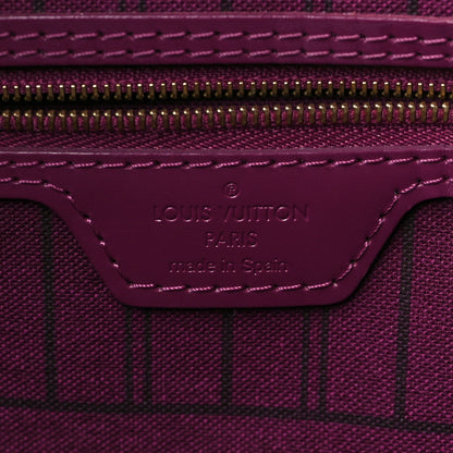 Louis Vuitton Monogram Totem Neverfull MM Magenta 6 of 9