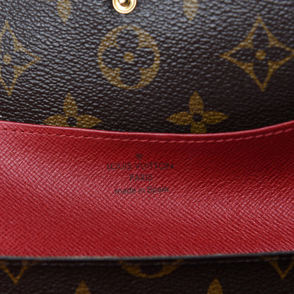 Louis Vuitton Monogram Emilie Wallet Red 6 of 7