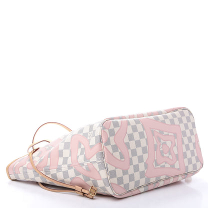 Louis Vuitton Damier Azur Tahitienne Neverfull MM 4 of 13