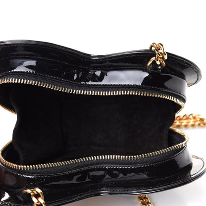 Saint Laurent Patent Small Monogram Love Shoulder Bag Black 4 of 9