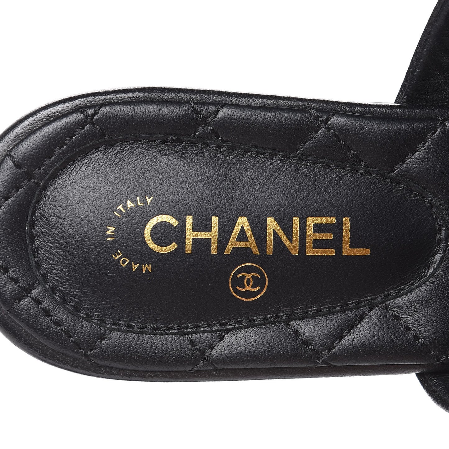 Lambskin Camellia Sandals 35.5 Black