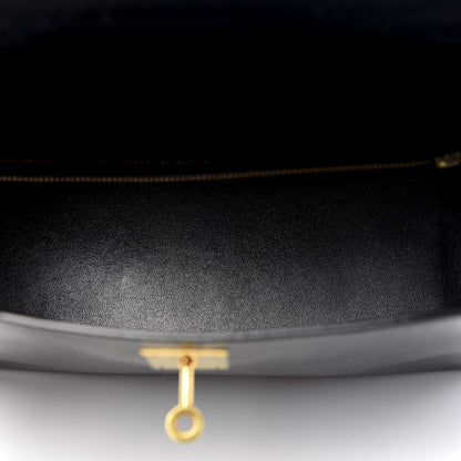 Hermes Box Kelly Retourne 28 Black 4 of 8